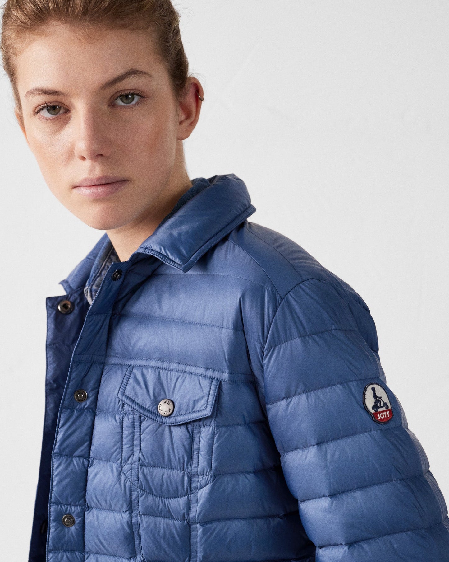 Doudoune courte esprit denim Bleu jeans Elise