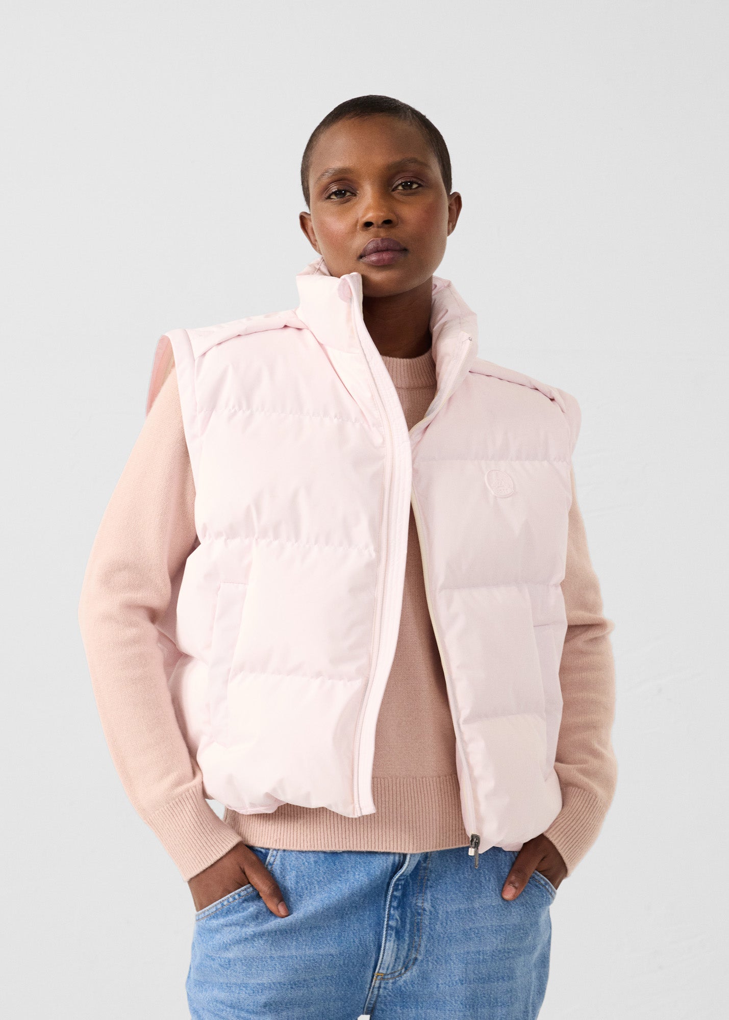 Doudoune Grand Froid esprit puffer Rose pétale Paule