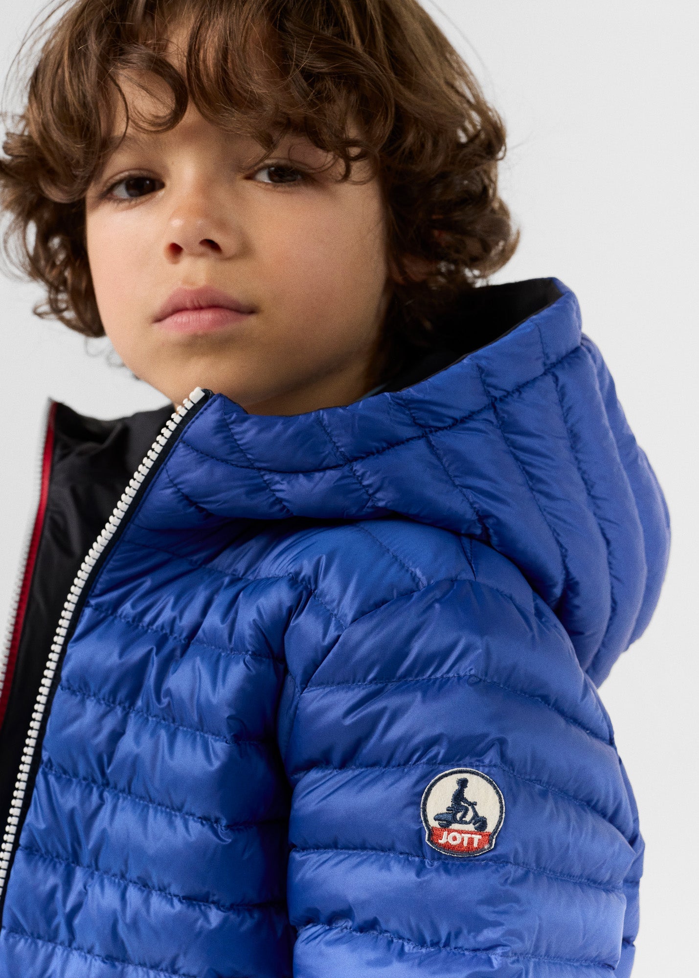 Doudoune enfant réversible Noir/bleu cobalt Sauda