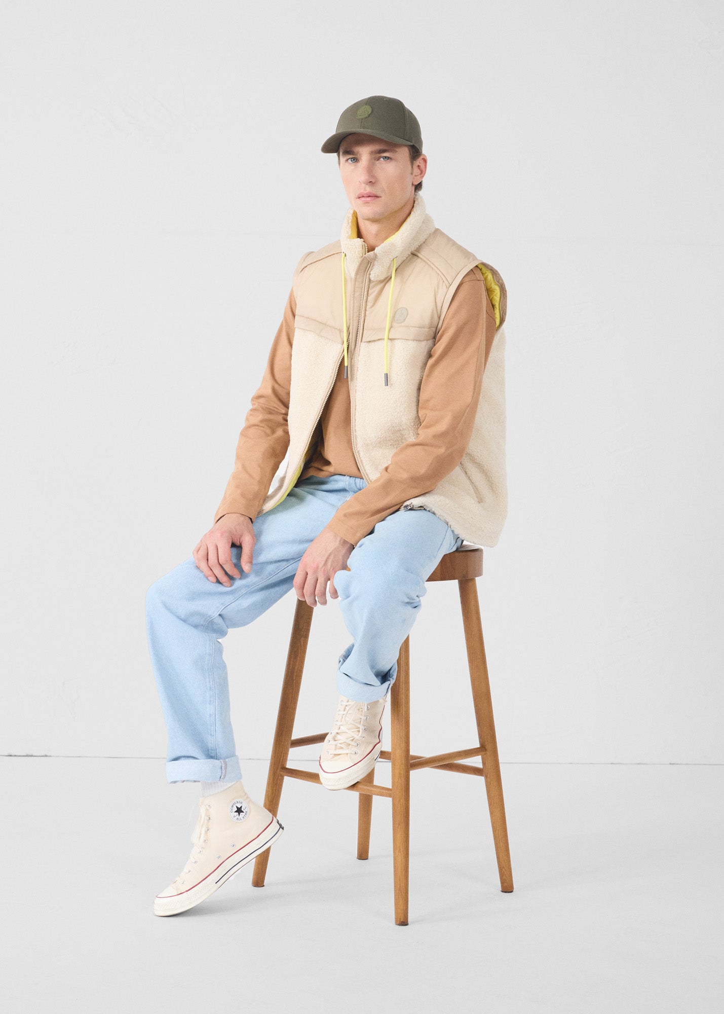 Doudoune sherpa Naturel Oleg