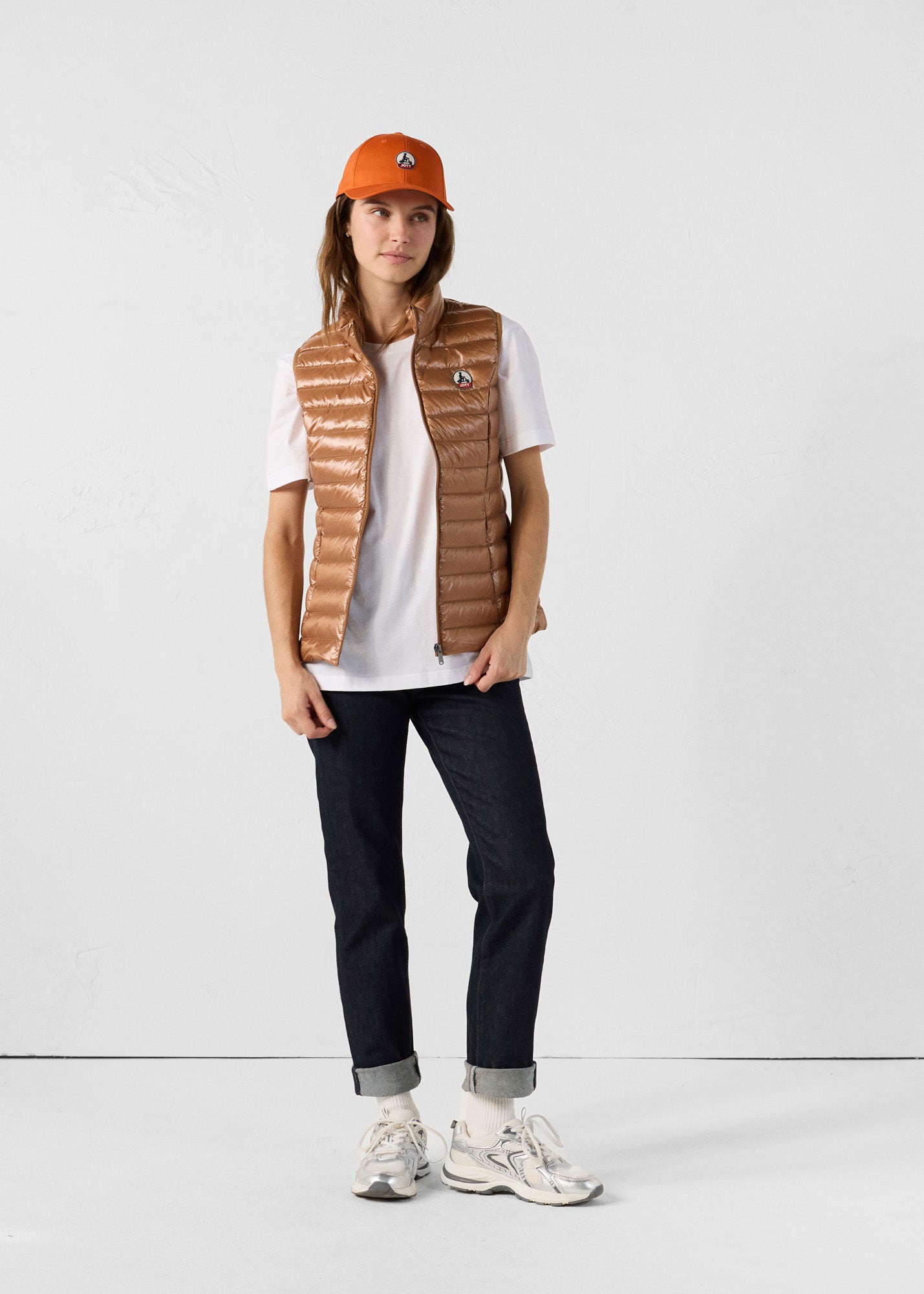 Doudoune légère sans manches Sucre roux Seda shiny