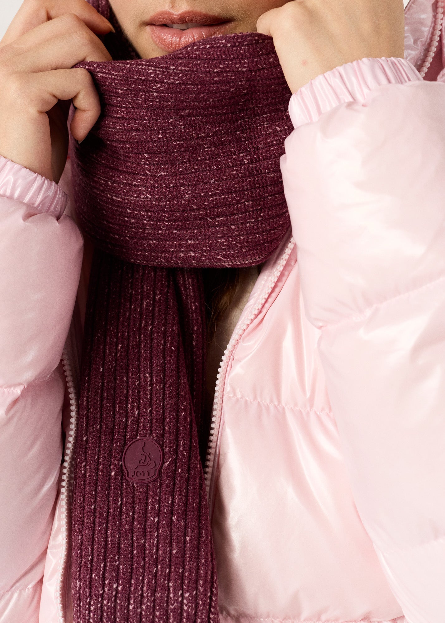 Écharpe bicolore Cerise noire Peech