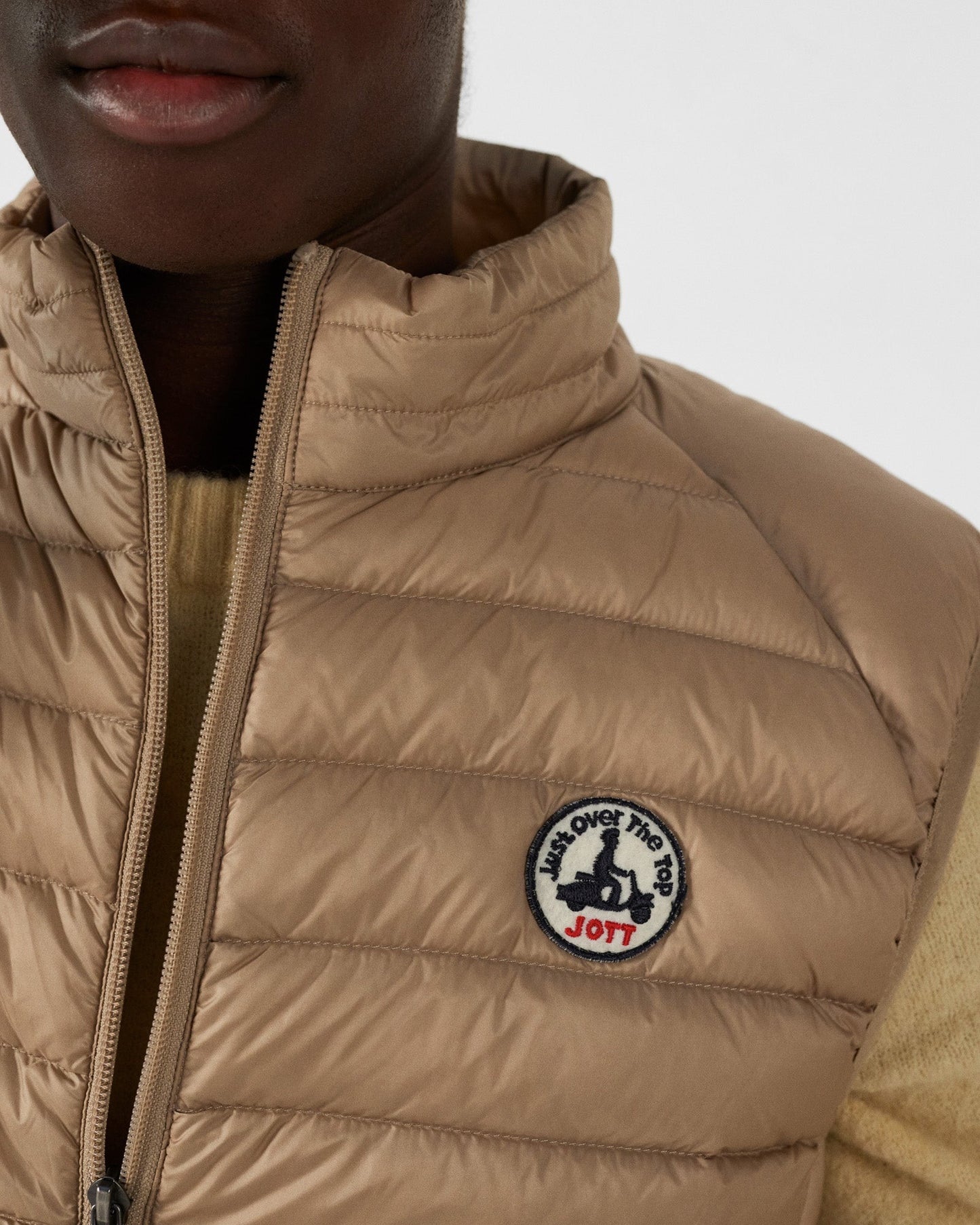 Doudoune sans manches Beige Tom