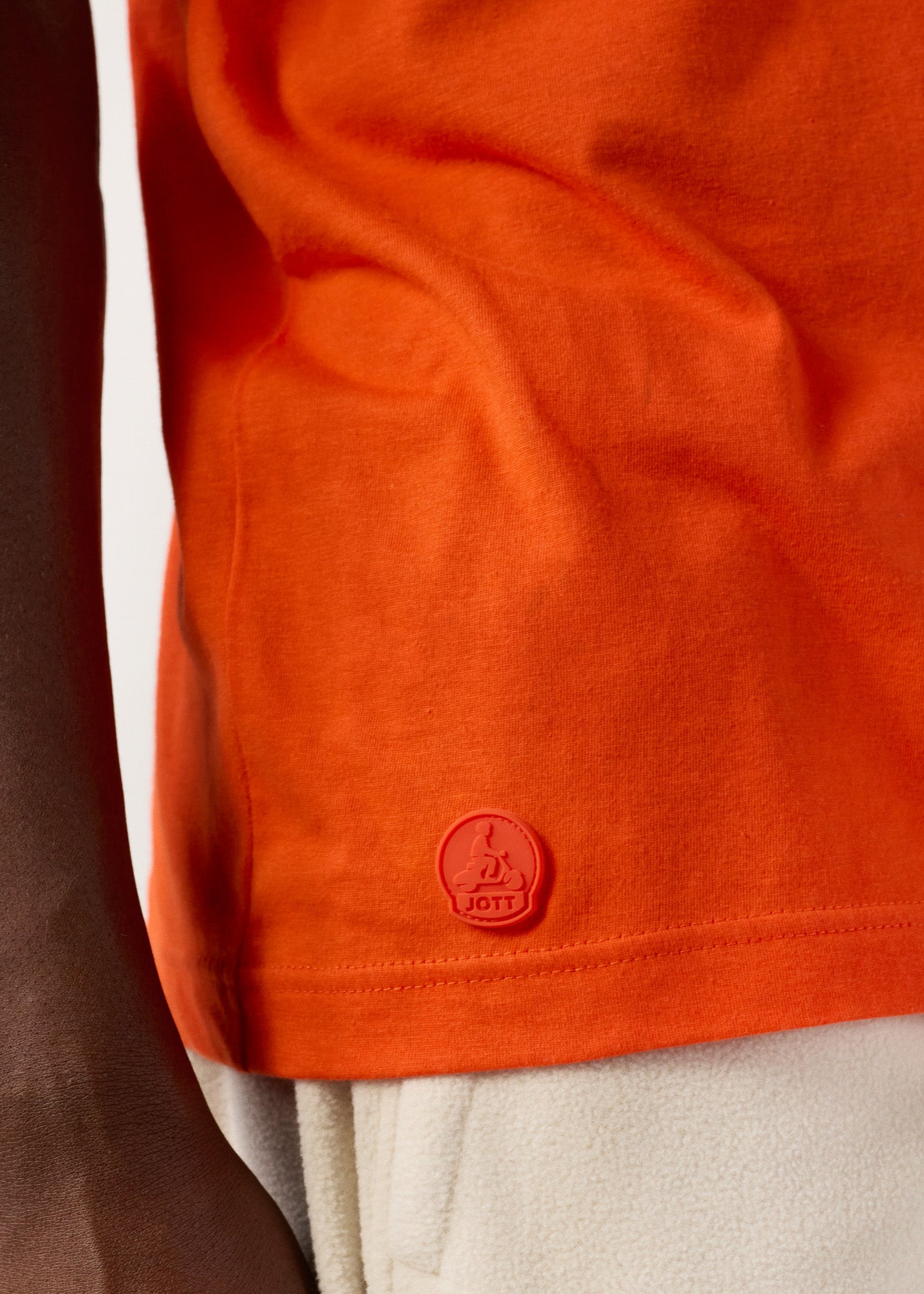 T-Shirt à col rond Rouge feu Petro