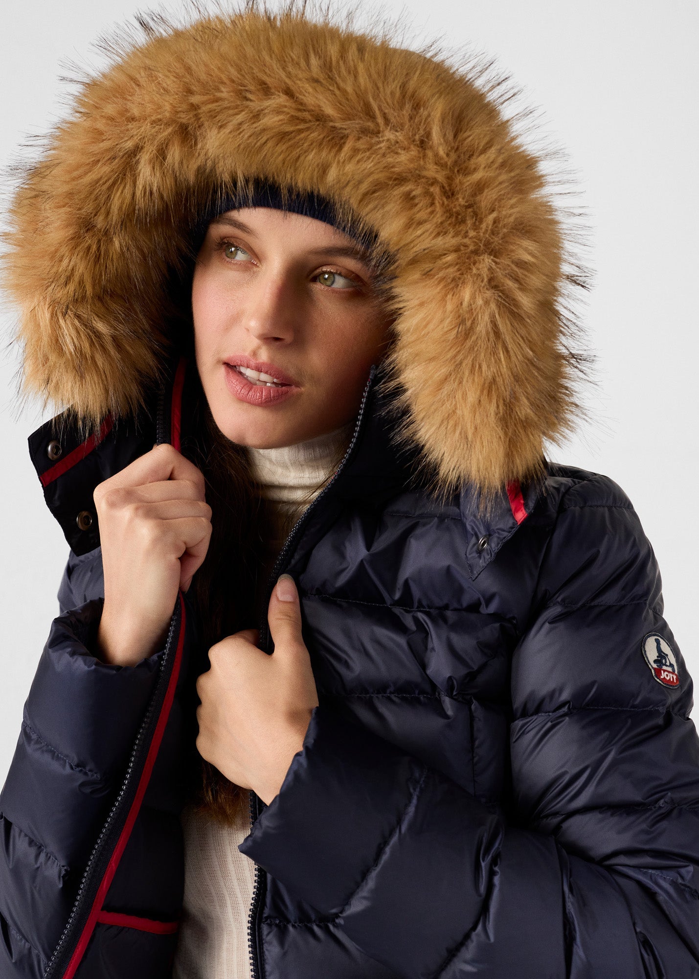 Doudoune à capuche Grand Froid Marine Luxe