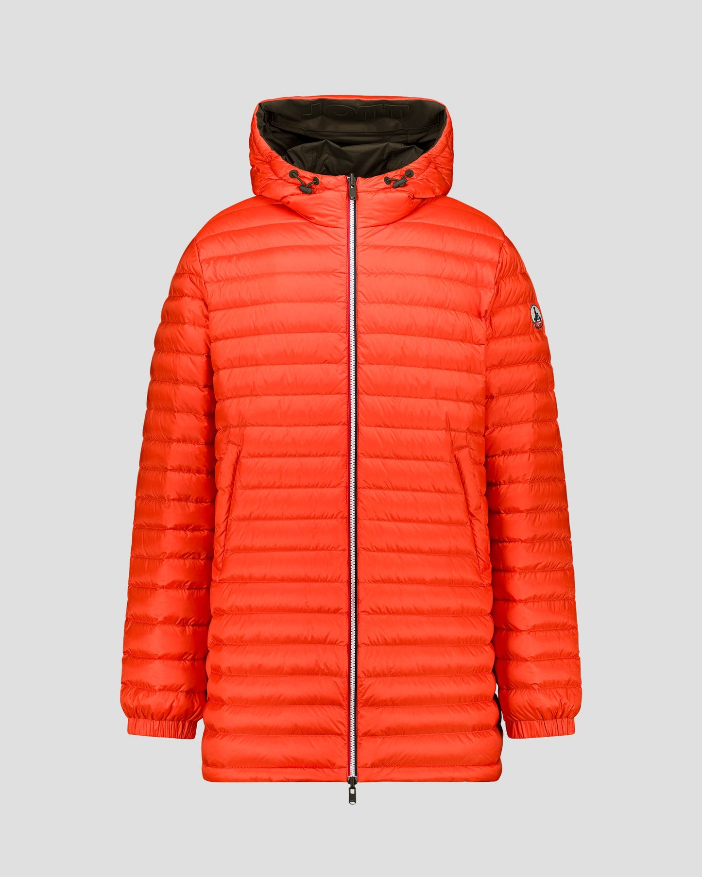 Doudoune longue réversible Army/rouge feu Assen