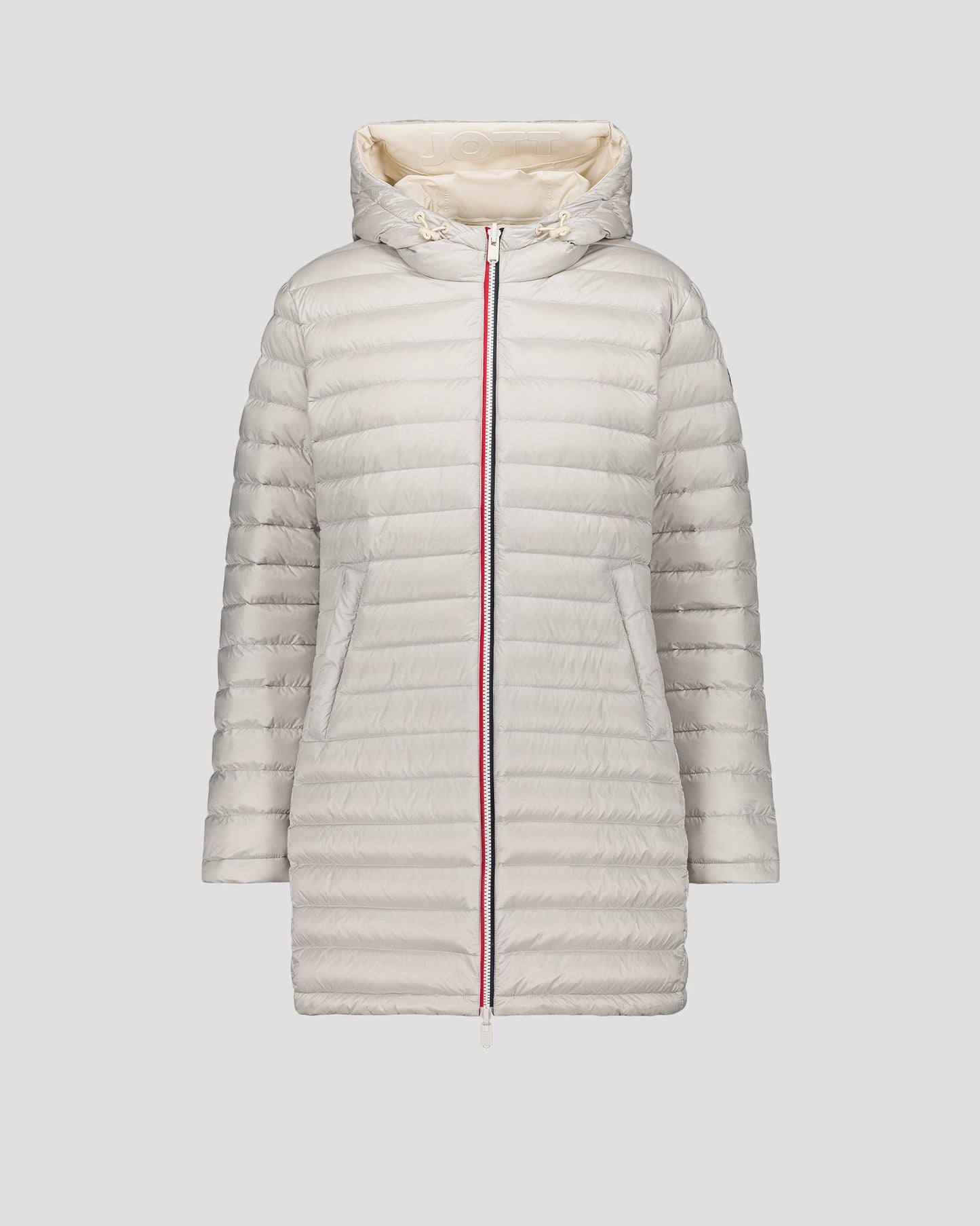 Doudoune longue réversible Naturel/gris glace Verone