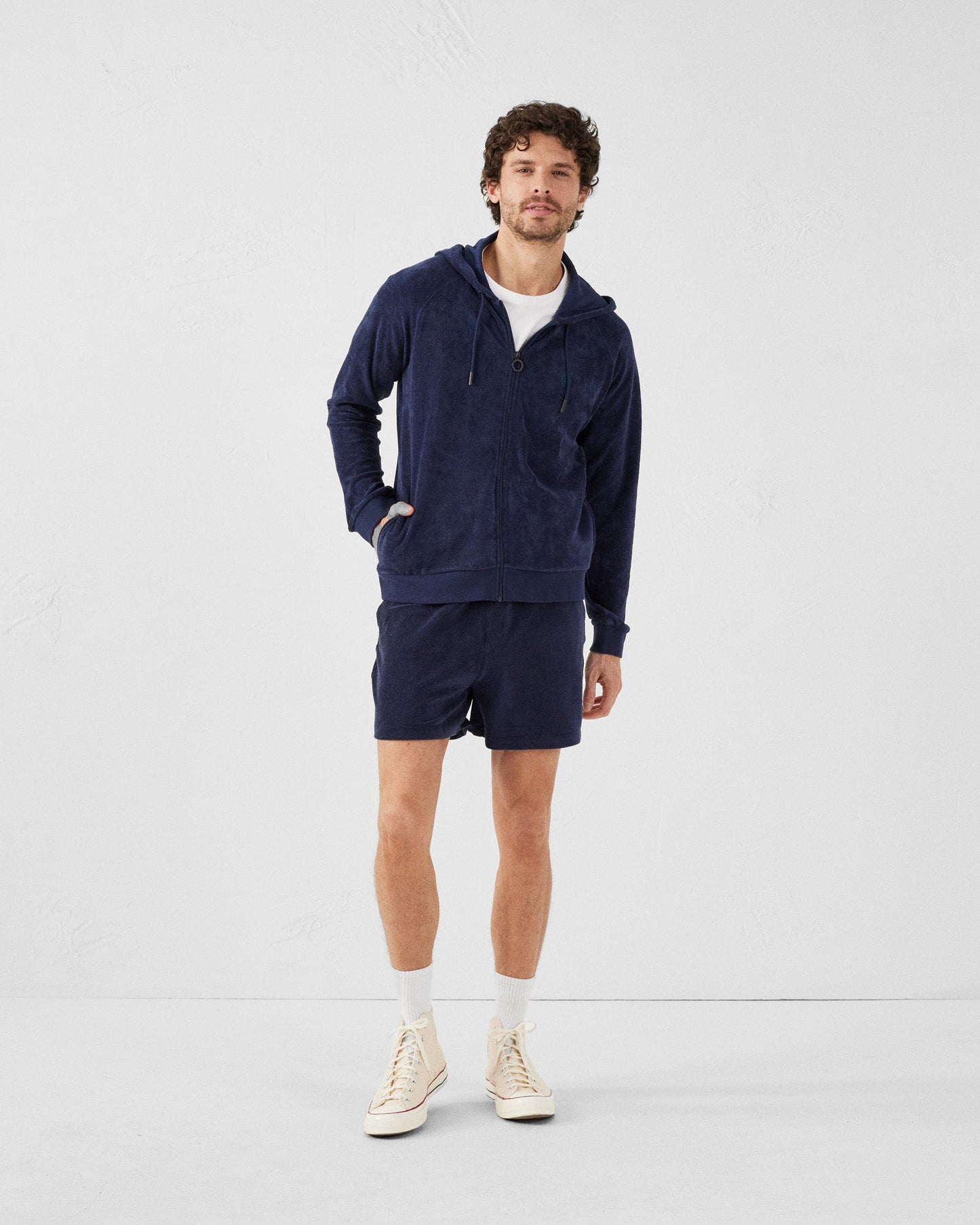 Veste zippée éponge à capuche Marine Mojave