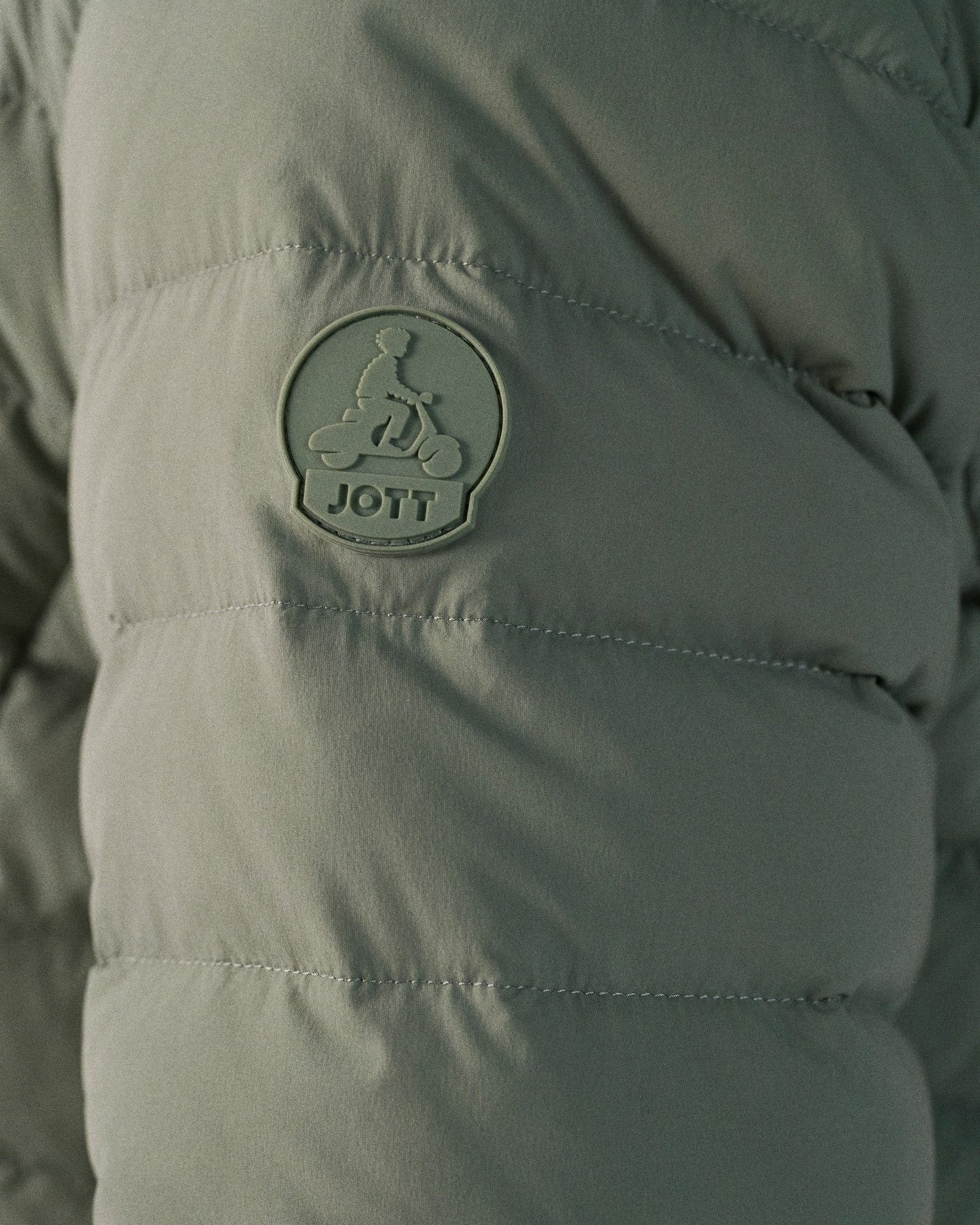 Doudoune légère stretch à capuche Vert minéral Frantz