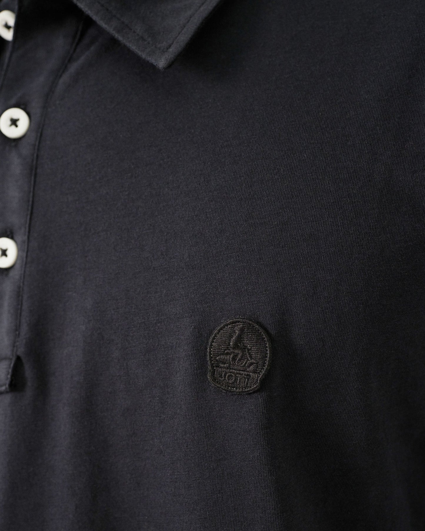 Polo en coton biologique Noir Lavan