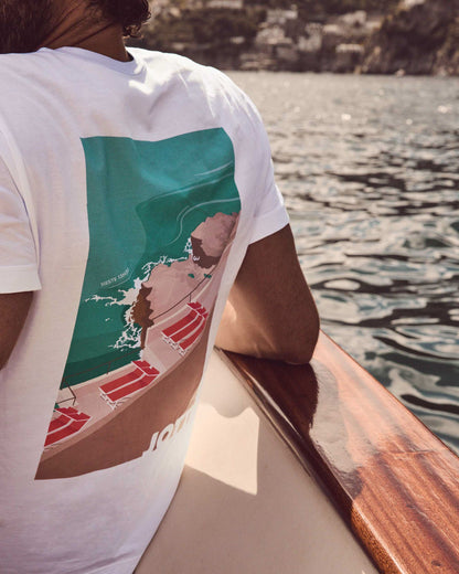 T-shirt col rond en coton Blanc Espar