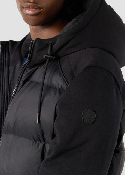 Doudoune puffer bi-matière Noir Thunder