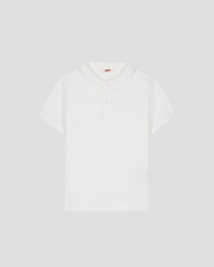 Polo enfant en coton Blanc Ciro