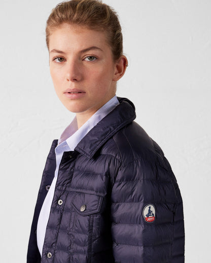 Doudoune courte esprit denim Marine Elise