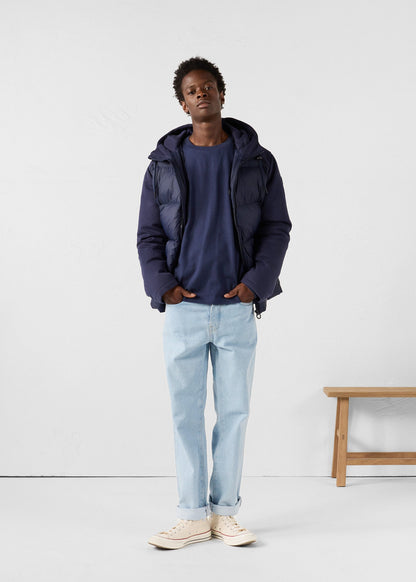 Doudoune puffer bi-matière Marine Thunder