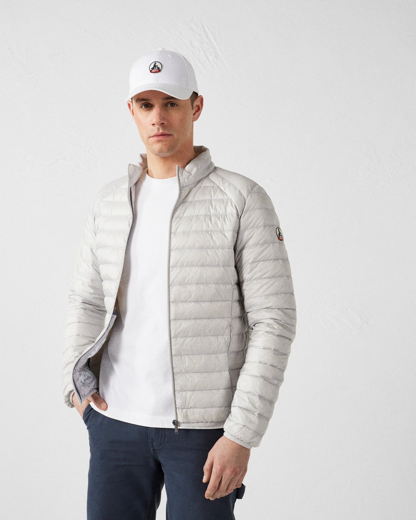 Doudoune légère Gris glace Mat