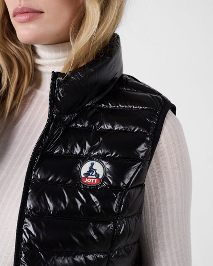 Doudoune légère sans manches Noir Seda shiny