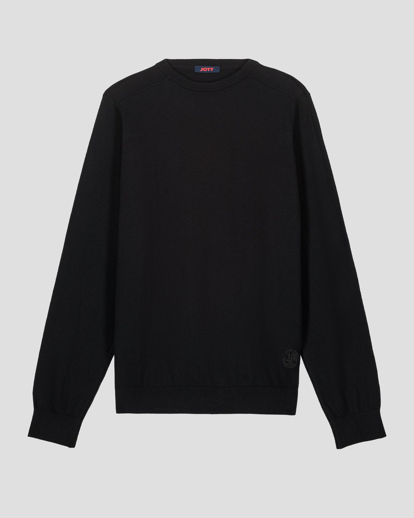 Pull en maille col rond Noir Hadrien