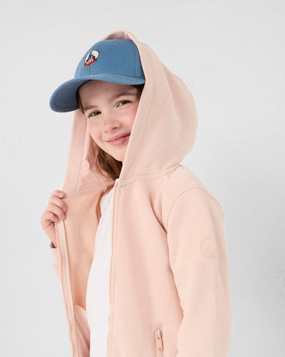 Veste zippée enfant en coton Pêche clair Tango