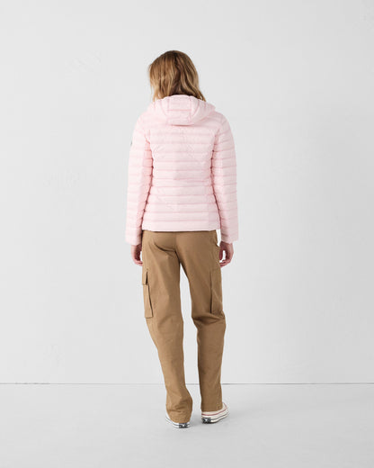 Doudoune légère à capuche Rose pétale Cloe