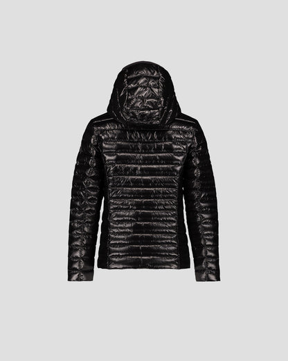 Doudoune légère à capuche enfant Noir Carla shiny