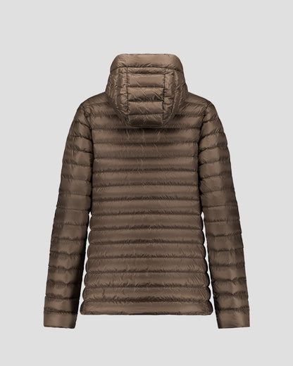 Doudoune mi-longue Taupe Claudie
