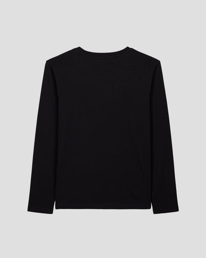 T-Shirt à col rond Noir Emilio