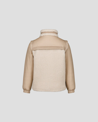 Doudoune enfant sherpa Naturel Erwan