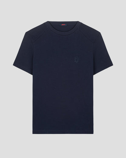 T-shirt col rond homme en coton Marine Pedro