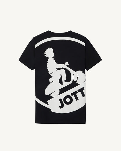 T-shirt mixte en coton biologique Noir Pietro