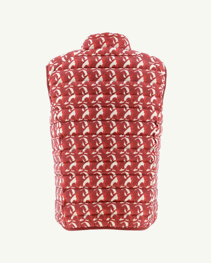 Doudoune sans manches Monogram rouge vif Tom