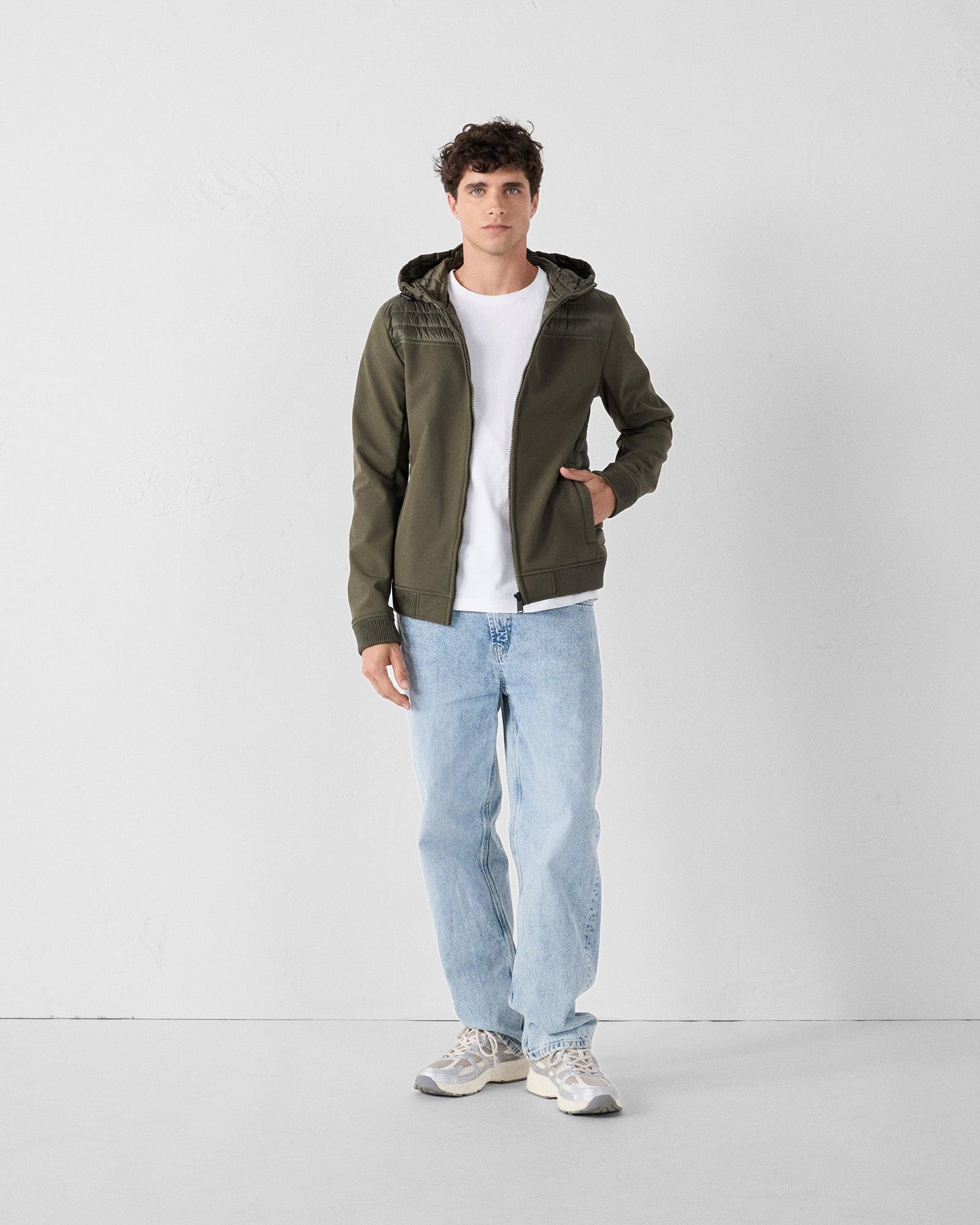 Doudoune bi-matière softshell Army Paco 2.0