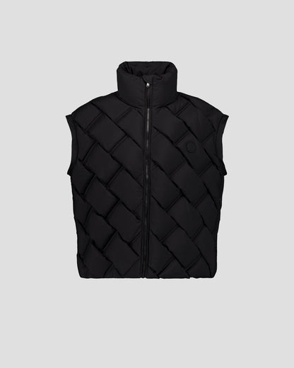 Doudoune Grand Froid puffer tressée Noir Alya