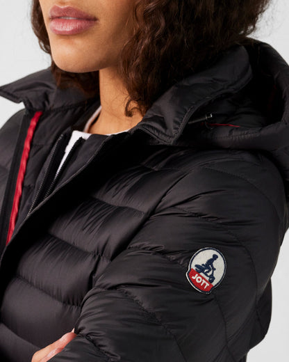 Doudoune longue à capuche Noir Vero 2.0