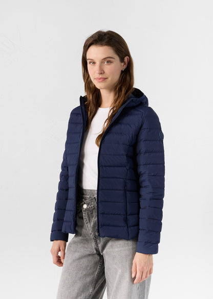 Doudoune à capuche stretch légère Marine Salma