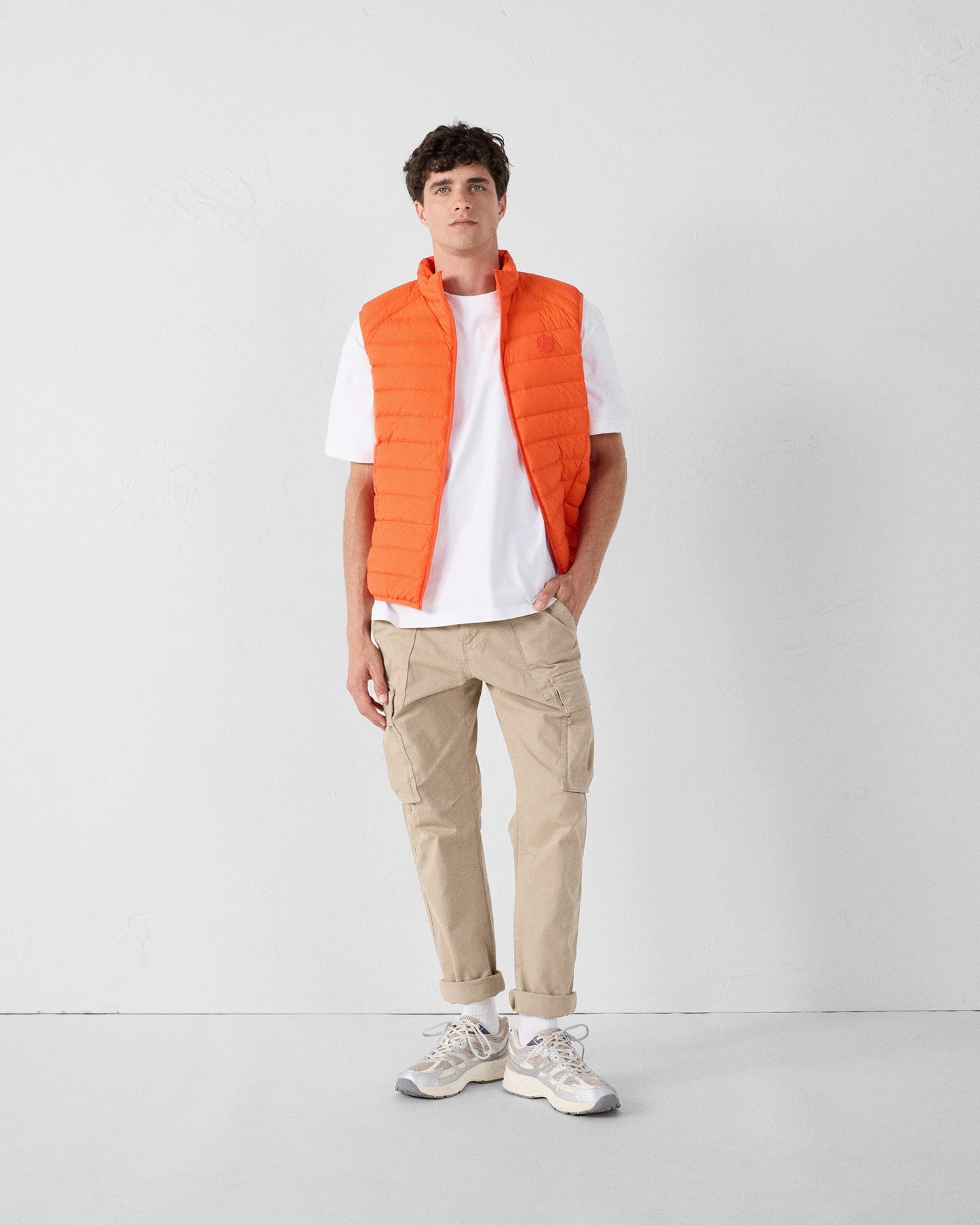 Doudoune sans manches stretch Rouge feu Arafo