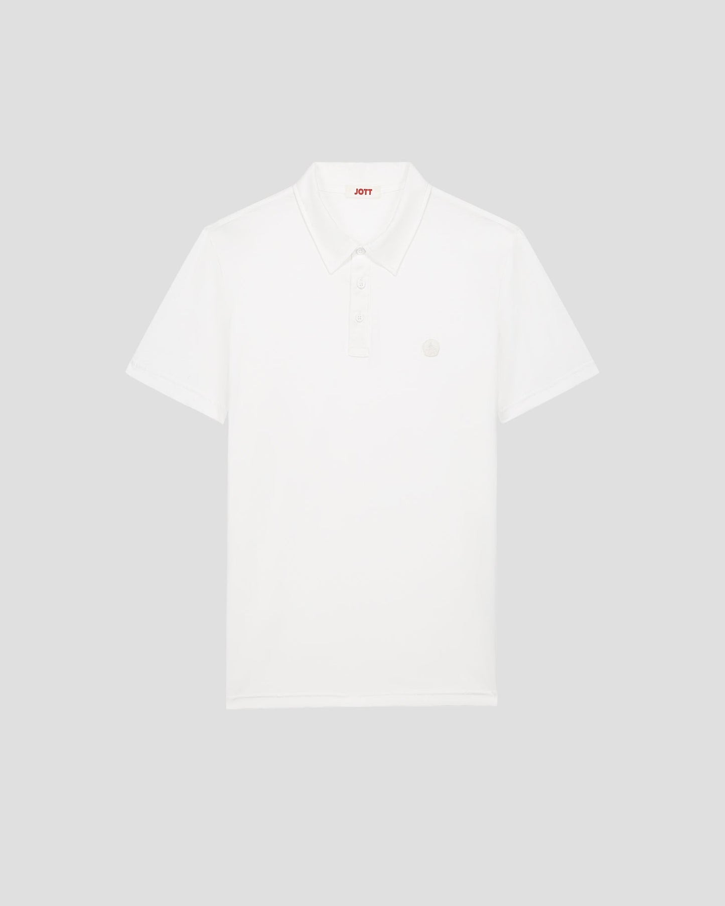 Polo en coton biologique Blanc Lavan