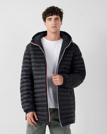 Doudoune longue réversible Noir/noir Assen