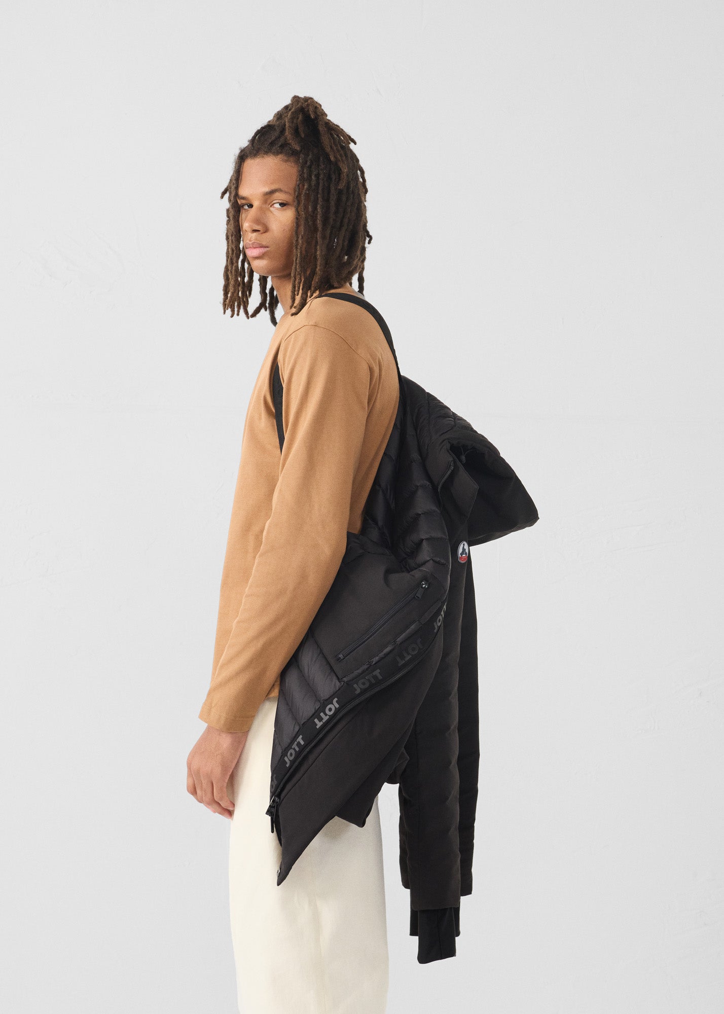 Veste longue à capuche Noir Icefloe