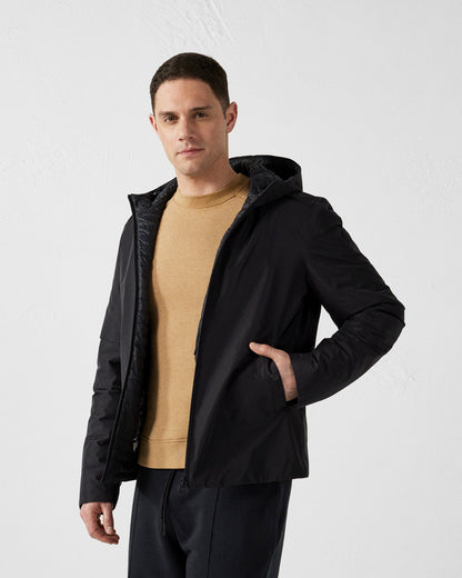 Veste ultralégère à capuche Noir Arcadi