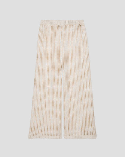 Pantalon en maille de coton Naturel Virginia