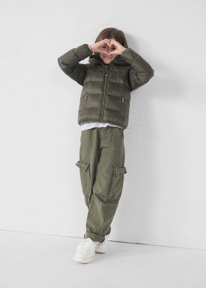 Doudoune enfant à capuche Grand Froid Army Kazan