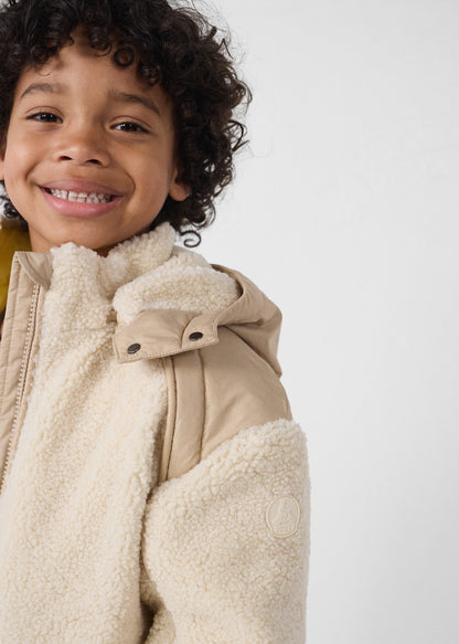 Doudoune enfant sherpa Naturel Gwen
