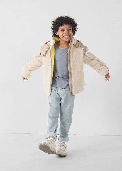Doudoune enfant sherpa Naturel Gwen