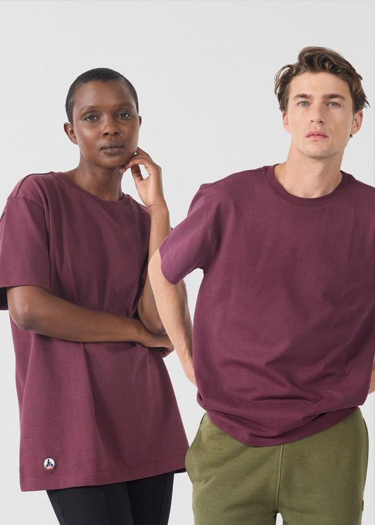 T-Shirt à col rond Cerise noire Andrea