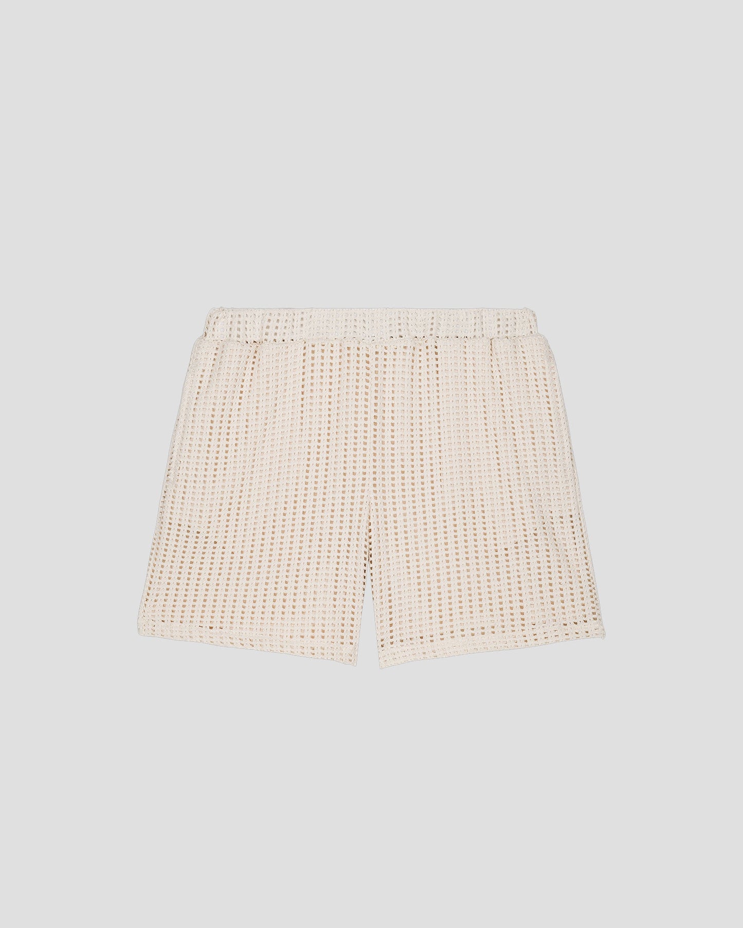 Short en maille de coton Naturel Vittorio
