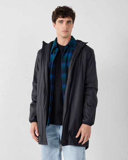 Imperméable long doublé polaire Noir Oban Polar