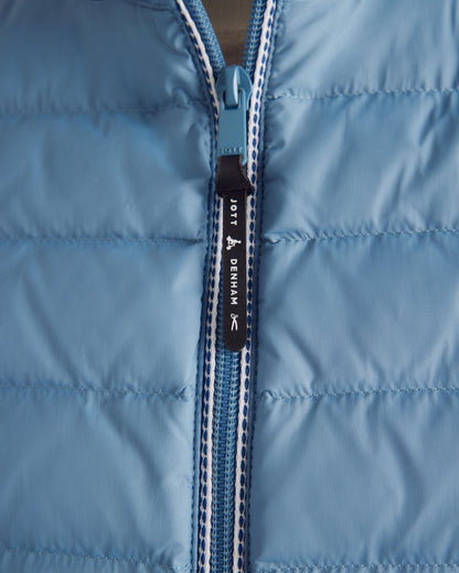 Doudoune légère avec détails en denim Bleu délavé Flight WNW JOTT x DENHAM