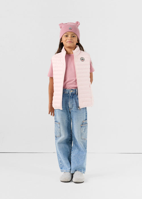 Doudoune sans manches enfant Rose pétale Zoe