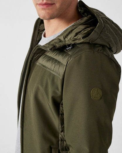 Doudoune bi-matière softshell Army Paco 2.0